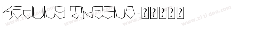 Kadung Tresno字体转换